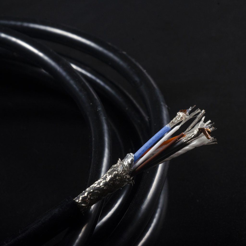 6 wire silicone cable with 2 coax 30AWG and 4 wire 28AWG